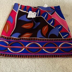 Zara Multi Color MIDI Skirt